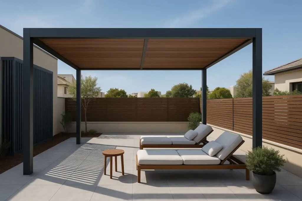 פרגולה אלומיניום גרבי